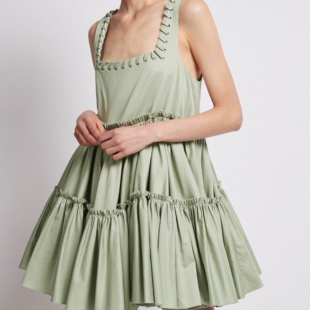 Aje Hush Mini Dress in Bamboo Green Size 2- worn once